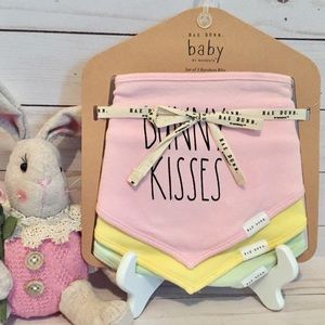 Rae Dunn Set of 3 EASTER Baby Bibs